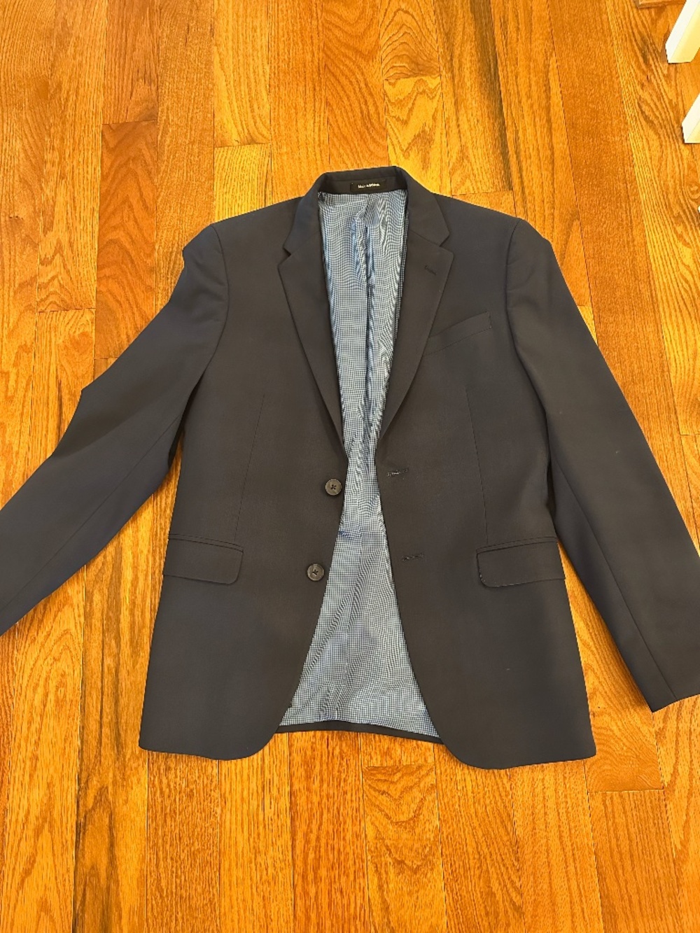 Egara Navy Blue Men's Slim Fit 3 Piece Suit Size 32/30